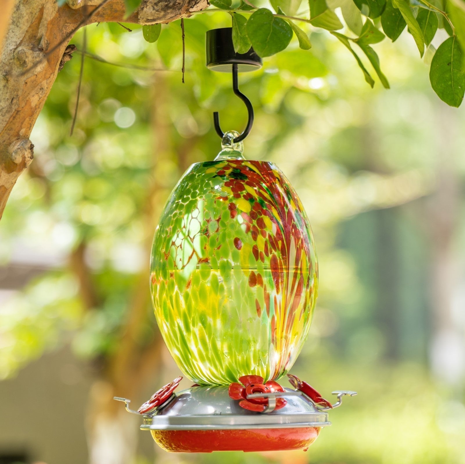 Welcome Mill Creek Products: Glass Hummingbird Feeders as Art