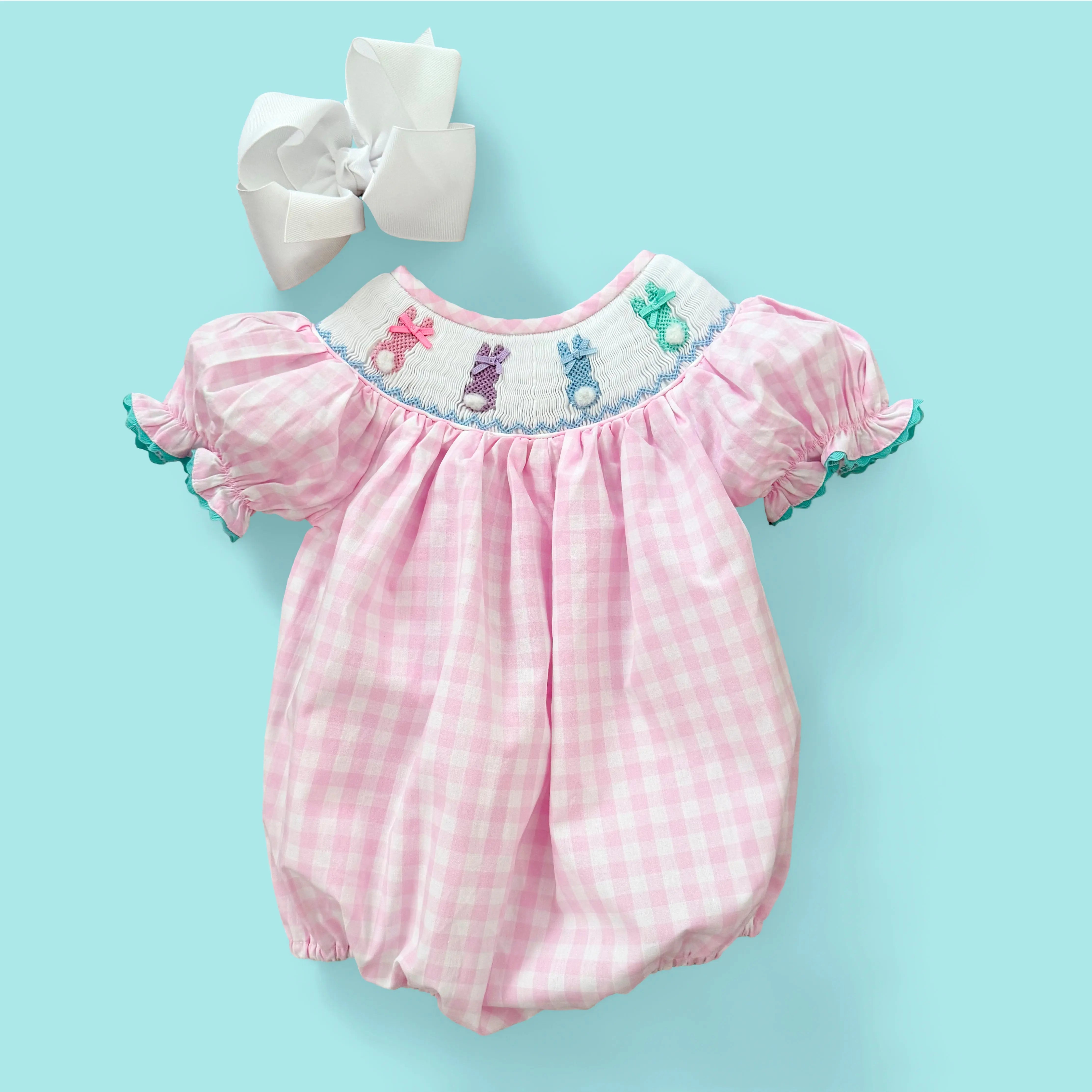 Kids clothing and bunny-themed gifts from current Main Street Collective makers