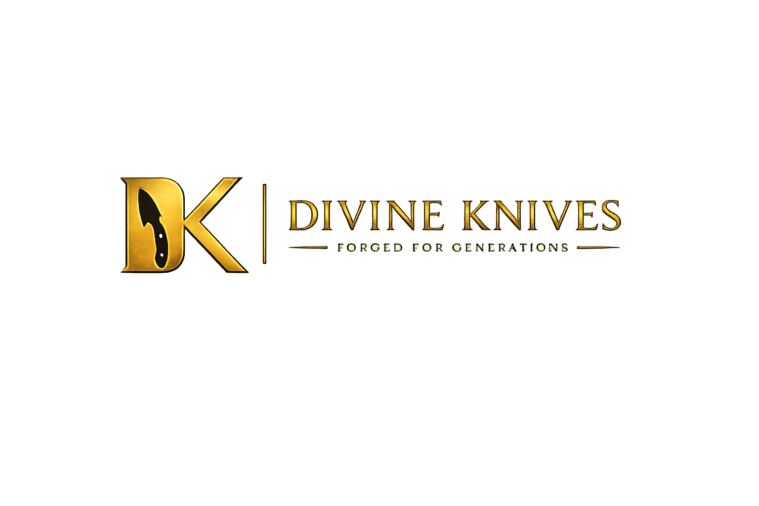 Divine Knives logo, Forged for Generations