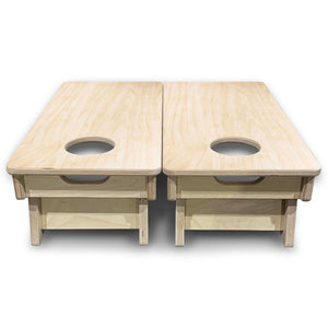 Plain Raw - Mini or Vacation Size Cornhole Boards (Needs Finished) by Cornhole Solutions, custom cornhole board detail photo 10