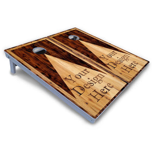 Custom Wooden Triangle Cornhole Boards - All Weather Series by Cornhole Solutions, custom cornhole board detail photo 5