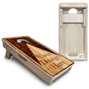 Custom Wooden Triangle - Mini or Vacation Size Cornhole Boards by Cornhole Solutions, custom cornhole board detail photo 8