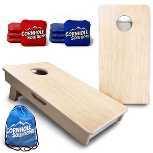 Plain Raw - Mini or Vacation Size Cornhole Boards (Needs Finished) by Cornhole Solutions, custom cornhole board main product photo