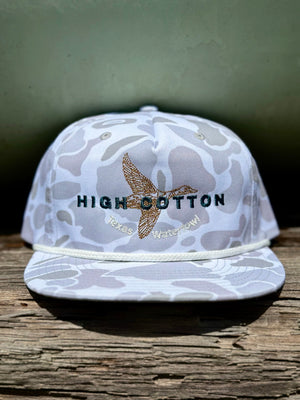 Old School Duck Camo Hat by High Cotton Hat Co in Texas