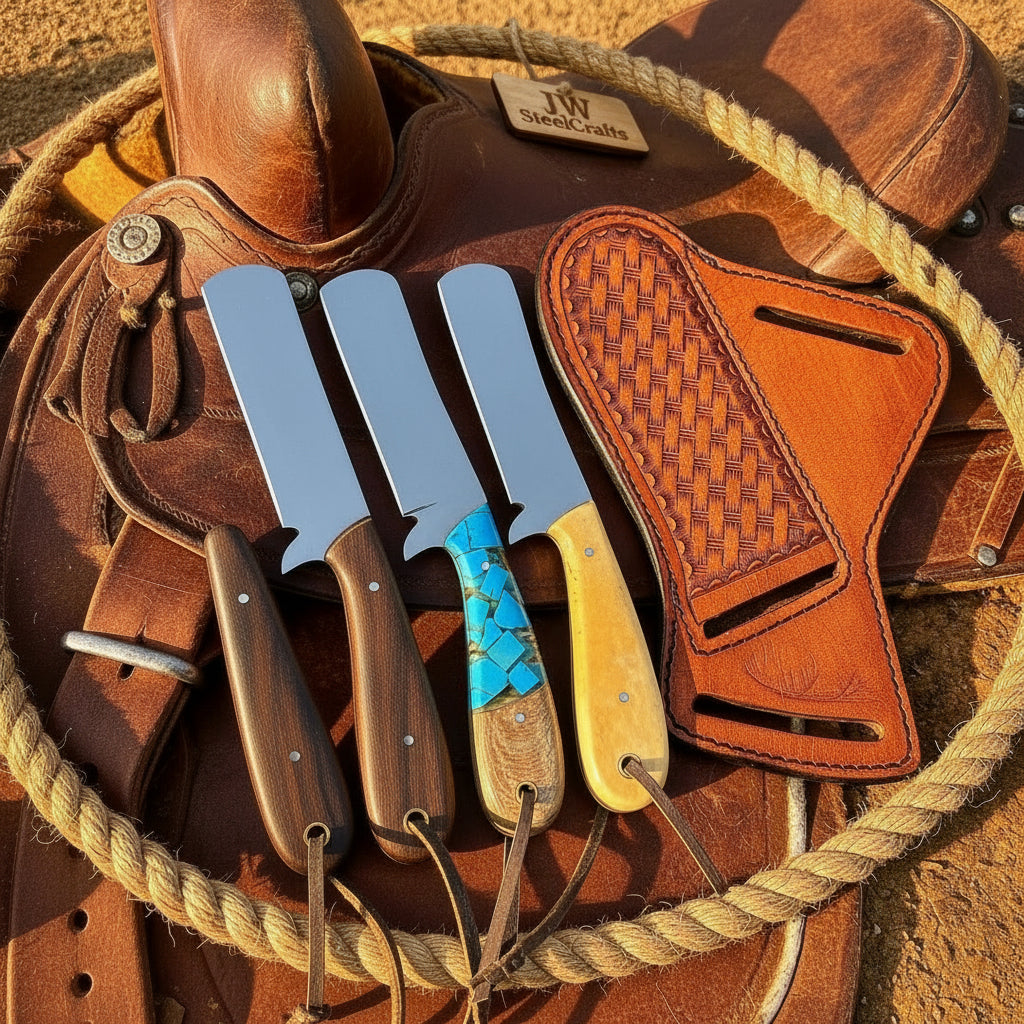 Trailhand High Carbon Bull Cutter Trio by JW SteelCrafts, alternate view 2