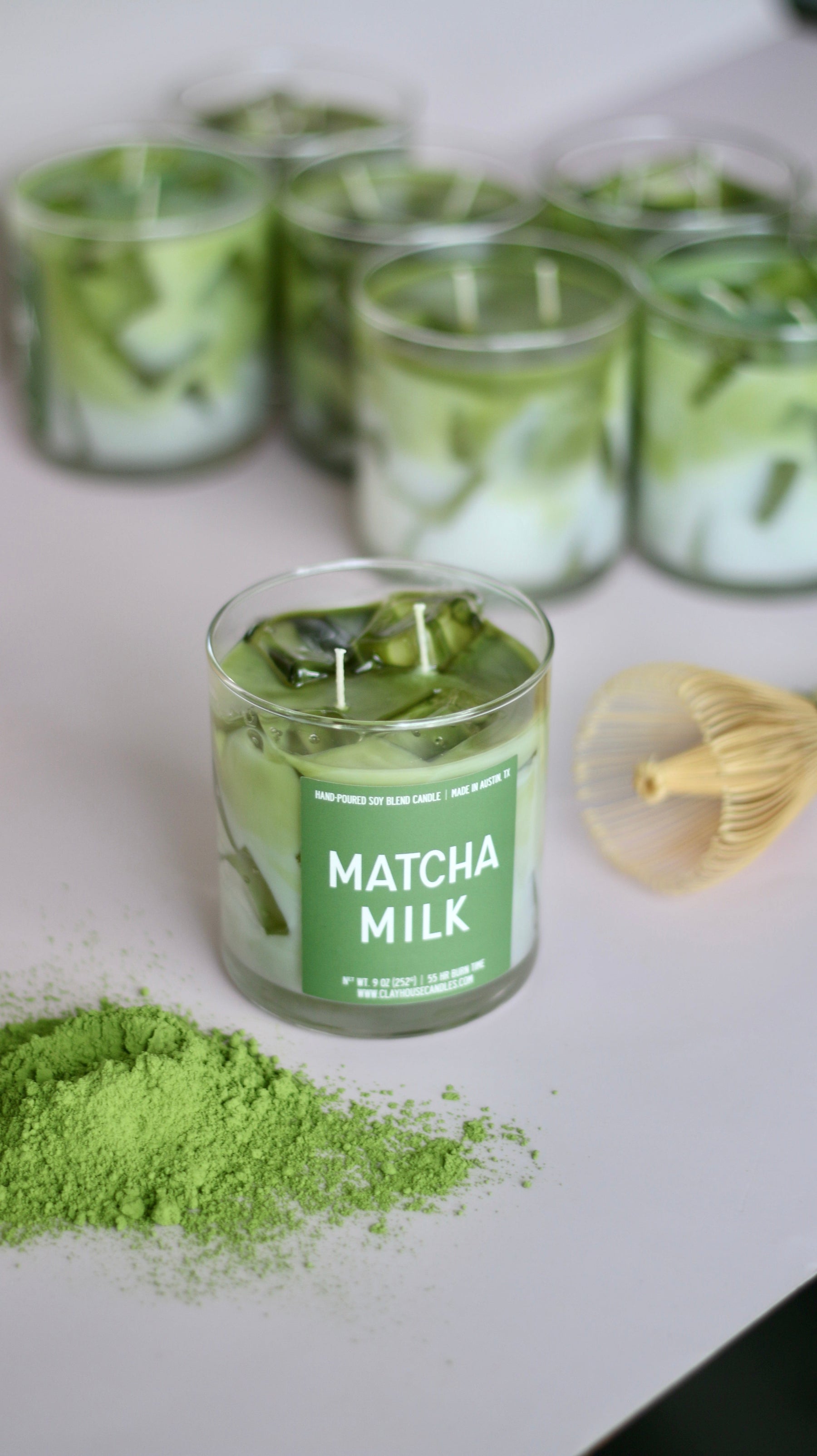 Matcha Milk Container Candle by Clay House Candles image 4