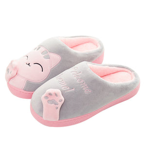 Cute Plush Cat Slippers for Winter Home Wear by The Mississippi Mermaid Mercantile - view 17