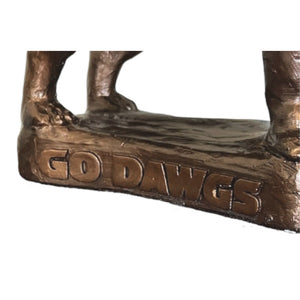 Georgia Bulldogs Bronzed Standing UGA Mascot Sculpture alternate view 3
