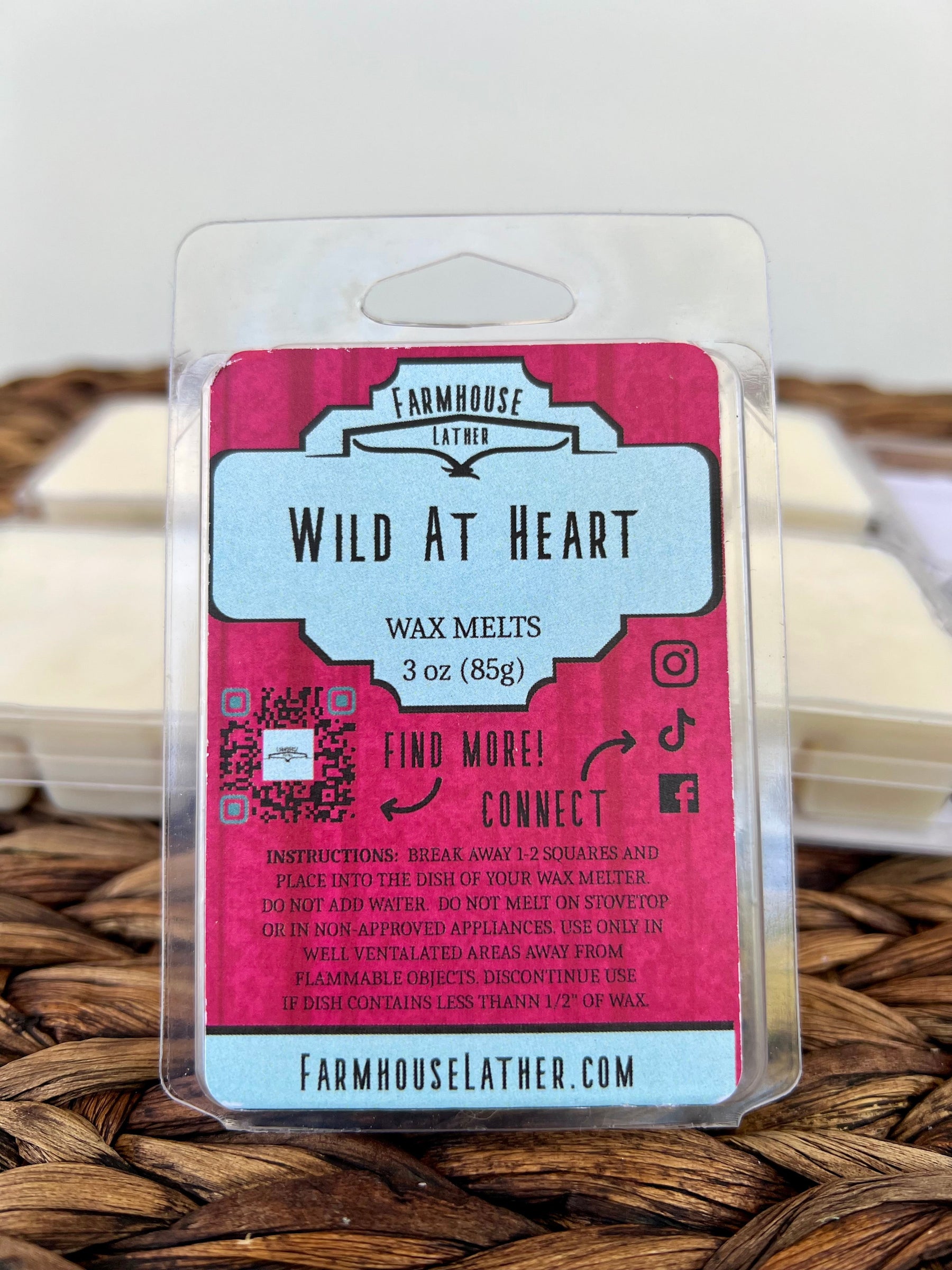 Farmhouse Lather Wild at Heart wax melt image 1