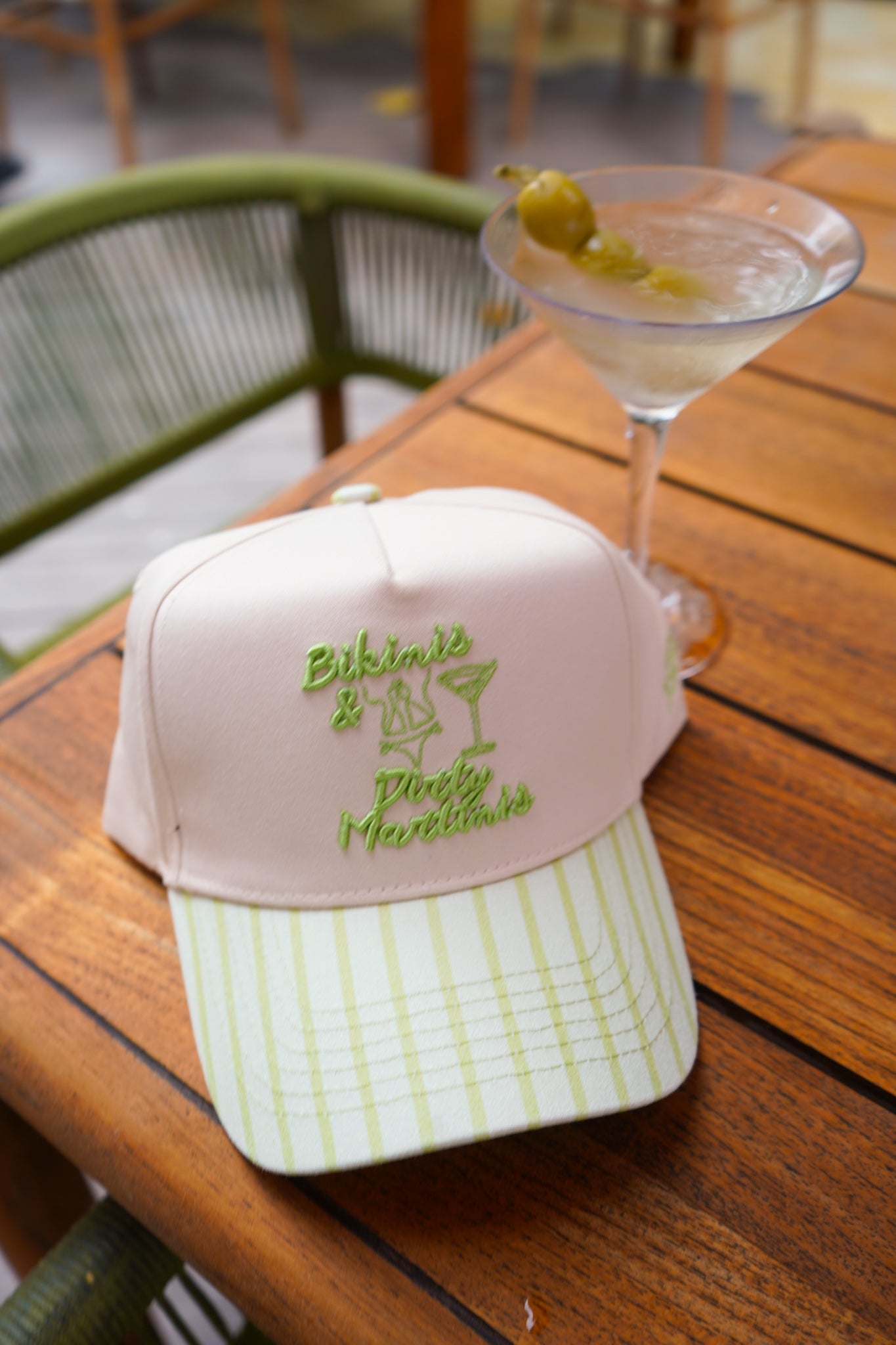 Bikinis & Dirty Martinis - Trucker Hat detail view by KenzKustomz