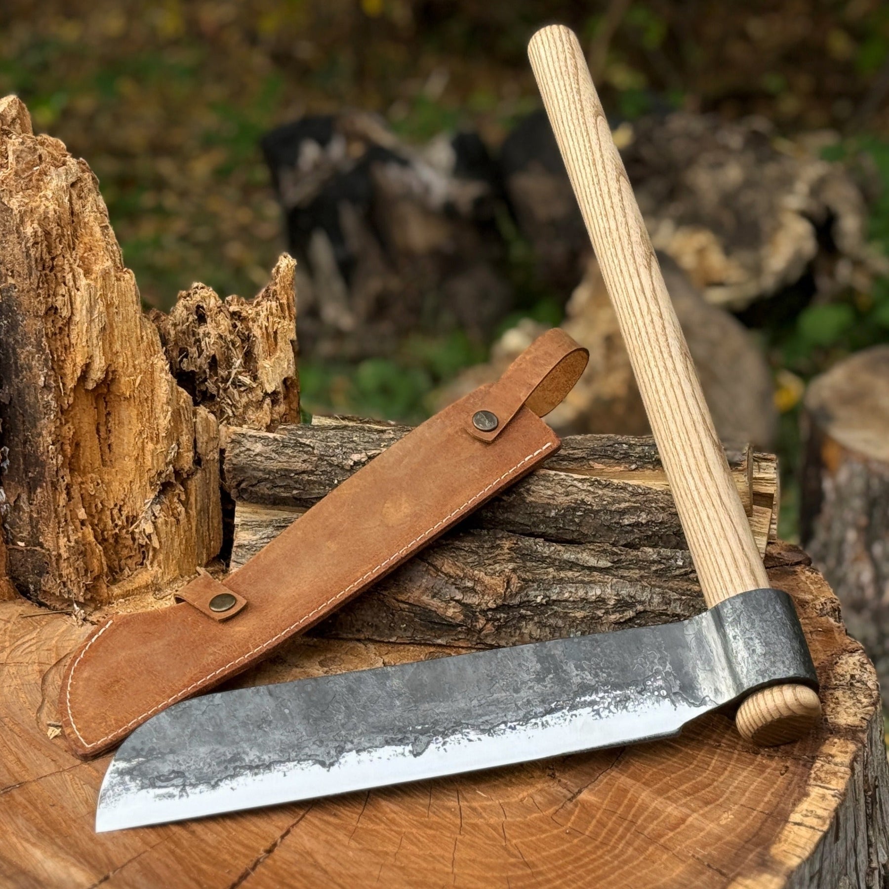 Hand-Forged Splitting Froe, Blade - 25.5 cm (10 inches) by Sharky Forged Steel Tools