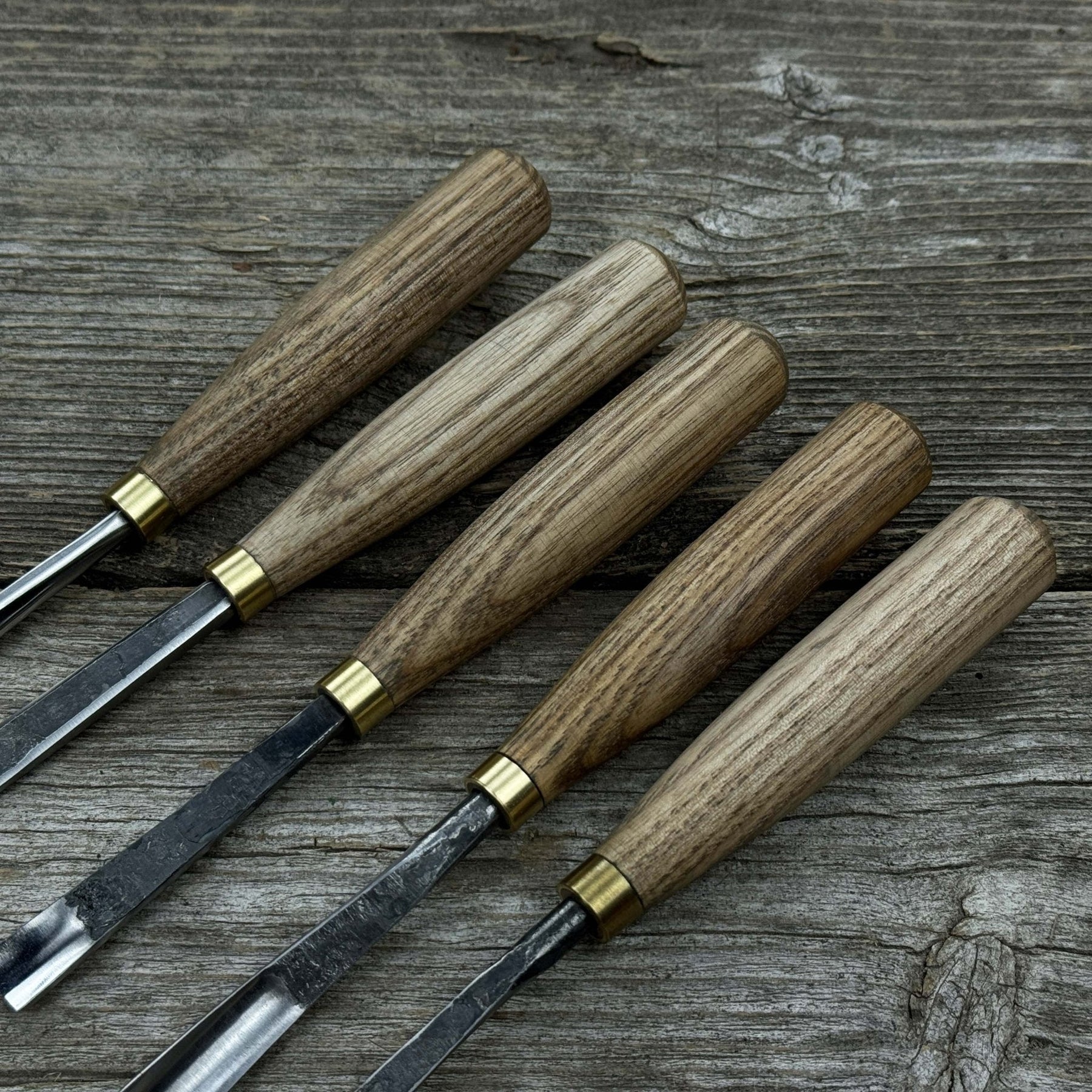 10-Piece Wood Carving Chisel & Gouge Set detail view by Sharky Forged Steel Tools