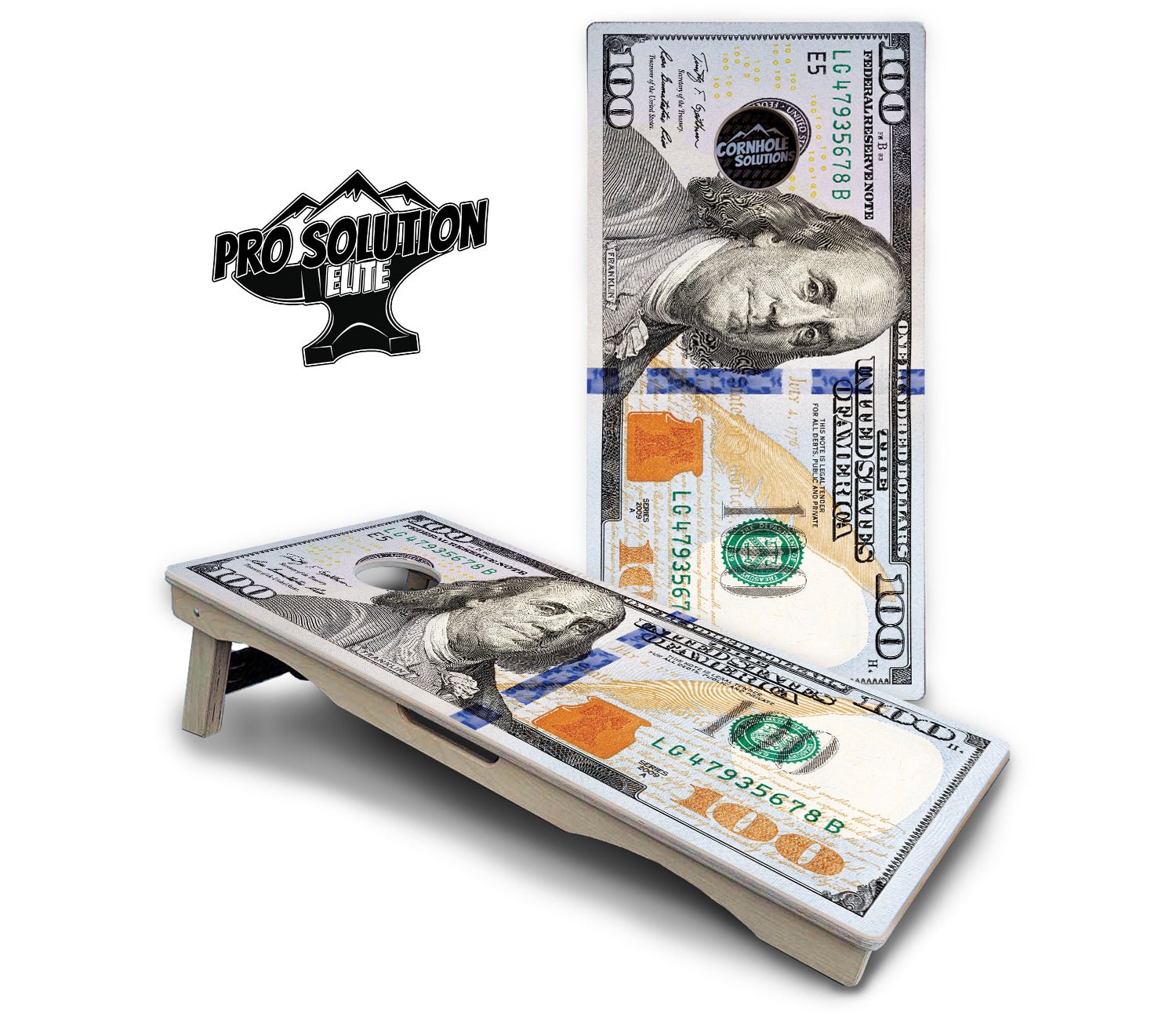 $100 Bill Cornhole Boards - Pro Elite Series