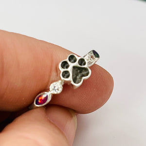 Paw Print Memorial Ring by Cotton Street Art Company, handmade jewelry detail photo 9
