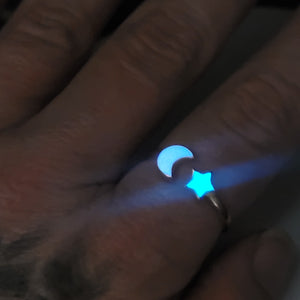 My Moon and Stars Keepsake Ring by Cotton Street Art Company, handmade jewelry detail photo 6