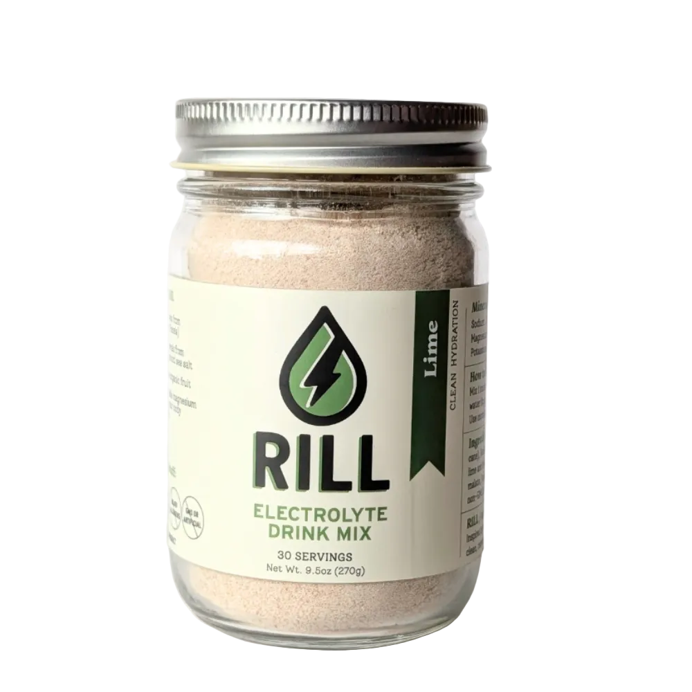 Lime Rill - Clean Hydration Drink Mix, 30 Serving Bulk Jar by Rill Hydration, Southern food gift detail photo 4