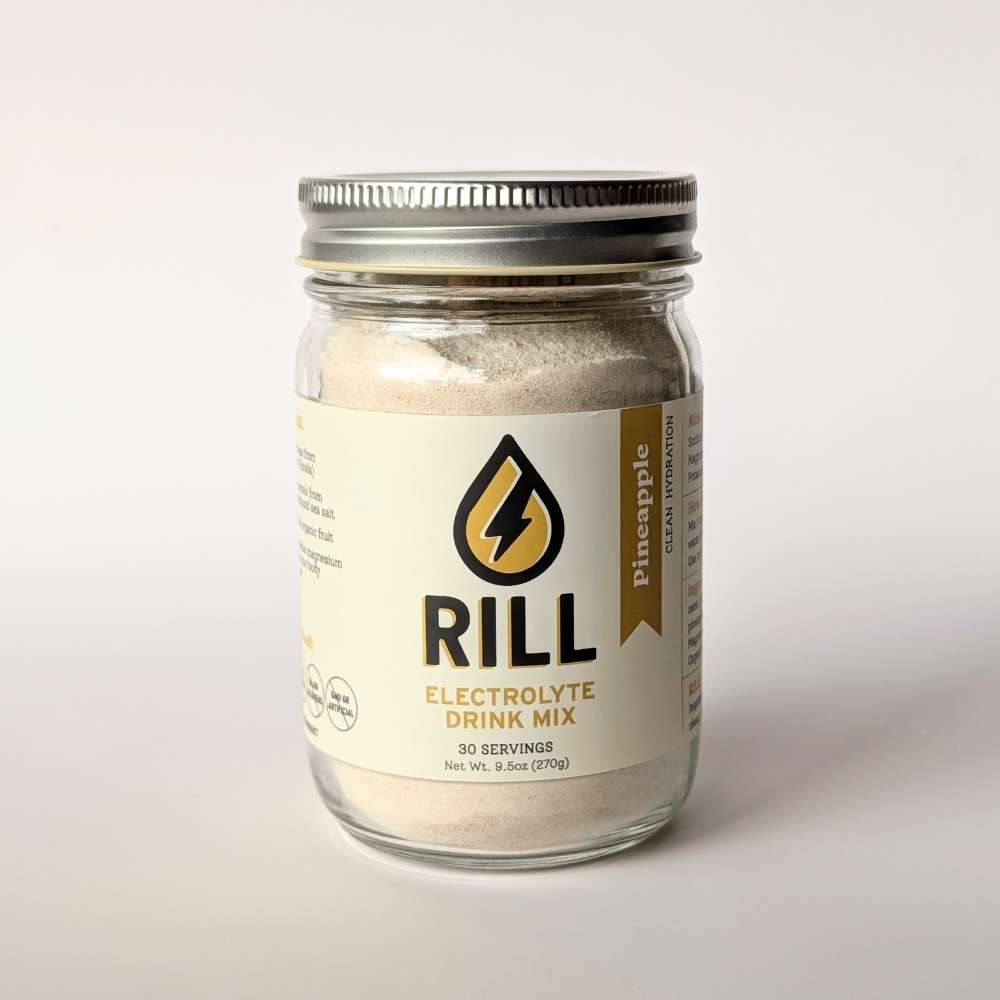 Pineapple Rill - Clean Hydration Drink Mix, 30 Serving Bulk Jar by Rill Hydration, Southern food gift detail photo 3