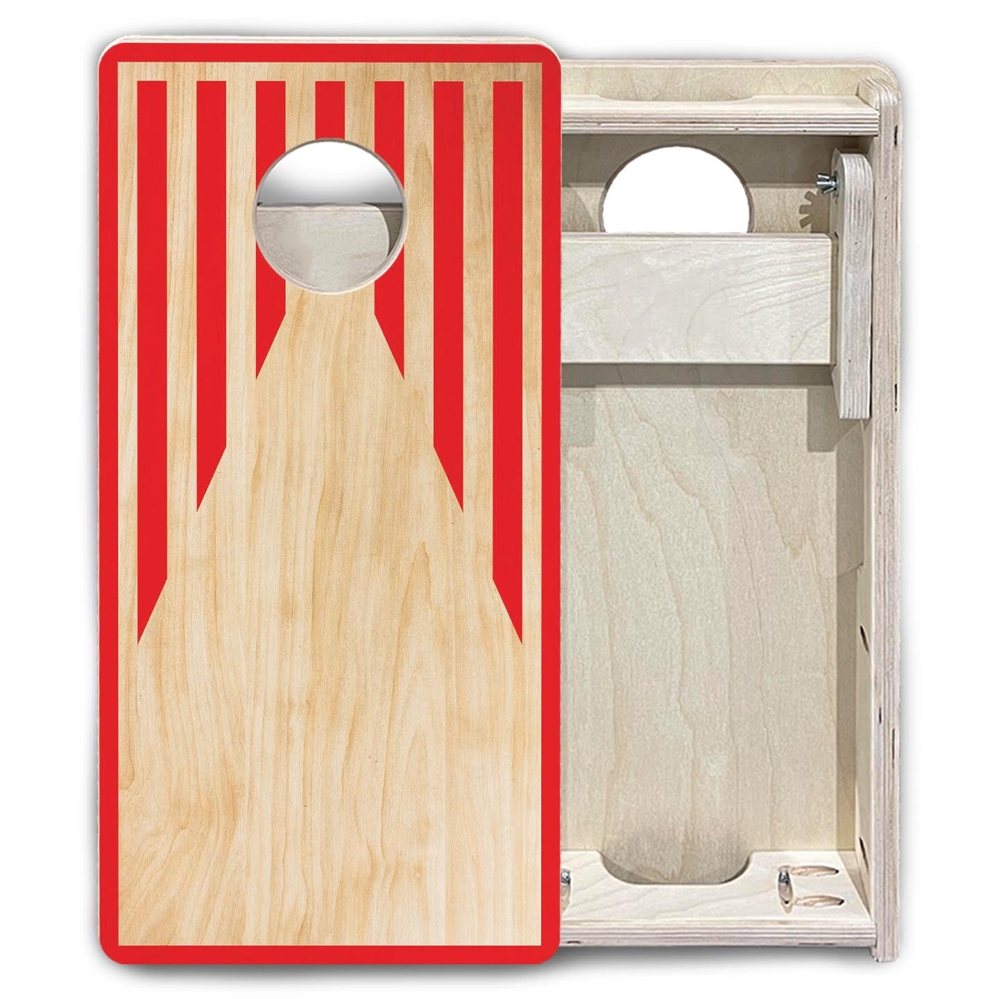 Stars & Stripes Keyhole - Mini or Vacation Size Cornhole Boards by Cornhole Solutions, custom cornhole board detail photo 7