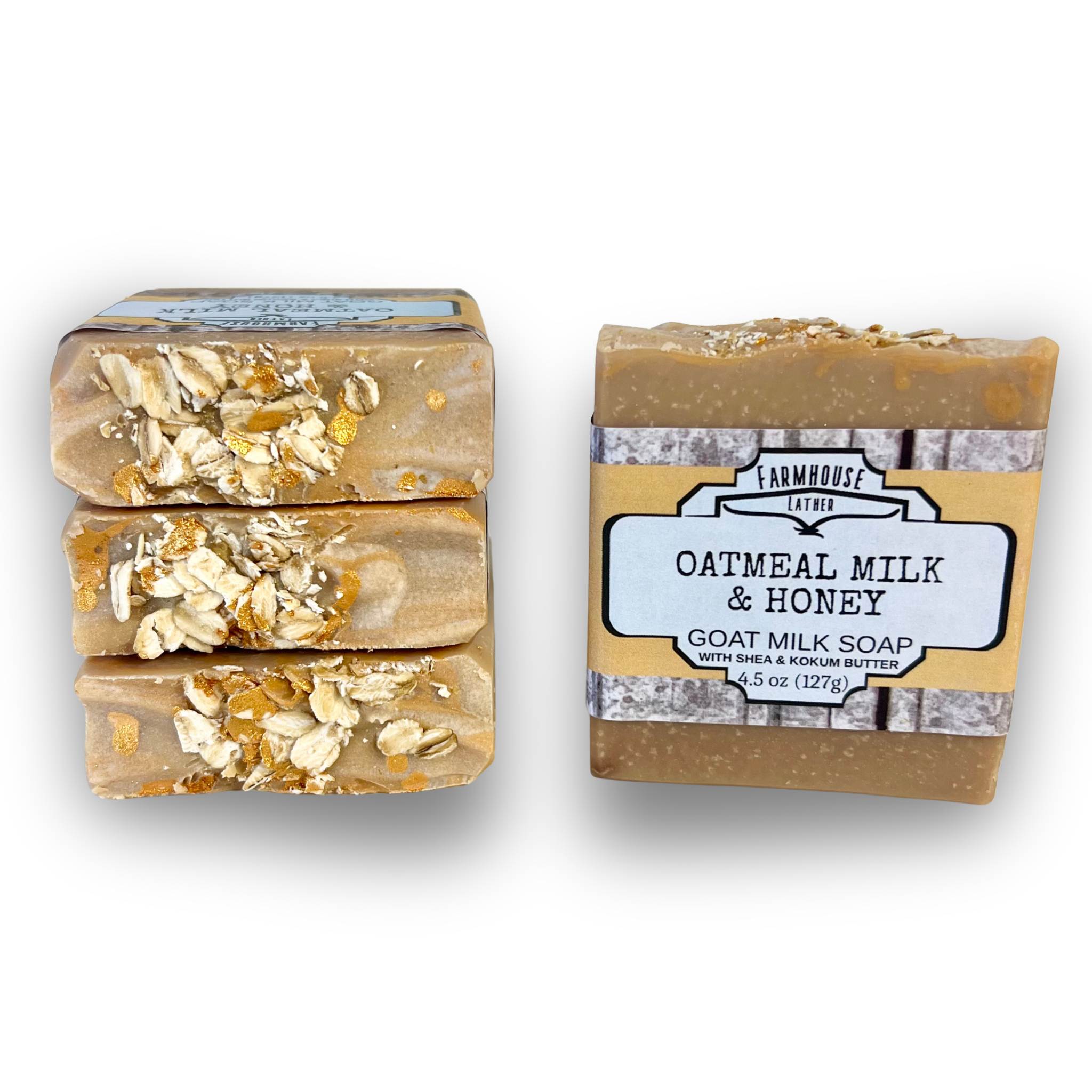 Farmhouse Lather Oatmeal Milk and Honey goat milk soap image 1