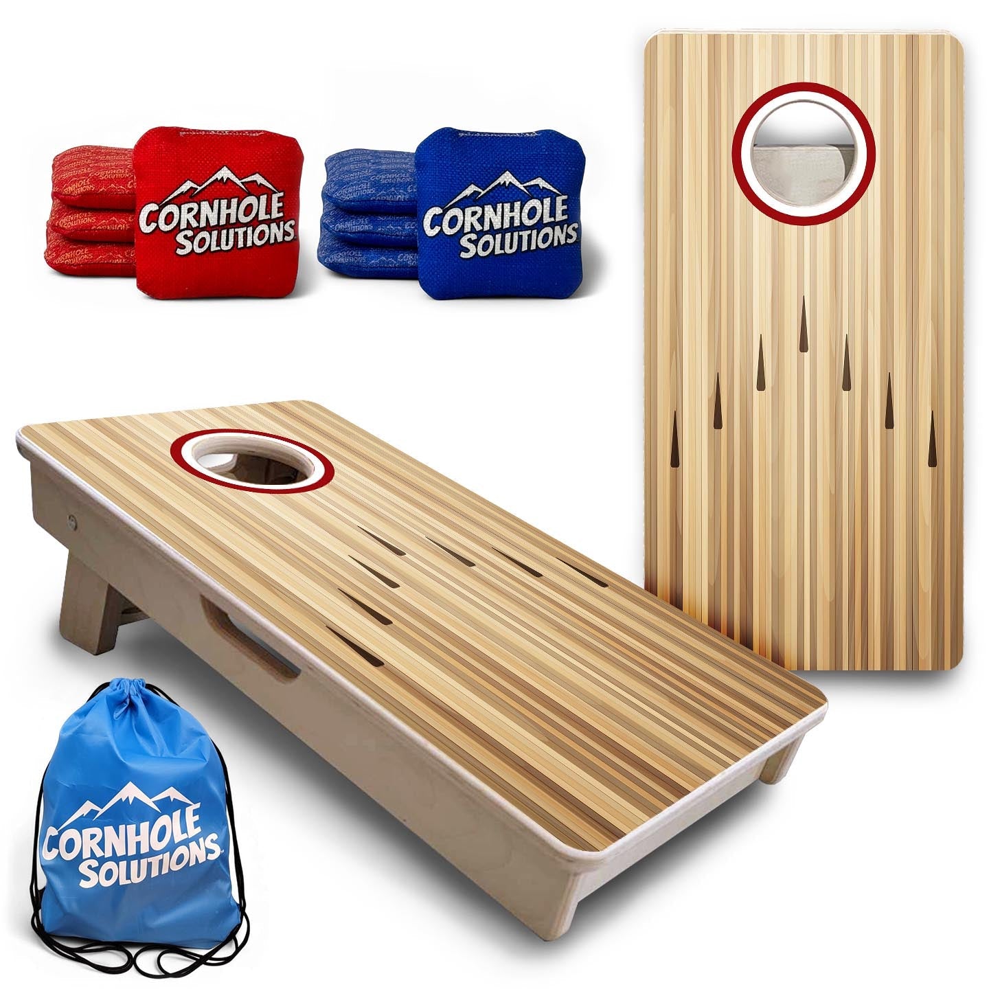 Bowling No Logo - Mini Cornhole Board Set (12" x 24") with 8 Mini Bags by Cornhole Solutions, Southern home decor main product photo