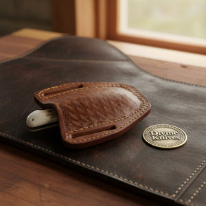Stag Horn Liner Lock Pocket Knife with product detail, view 3