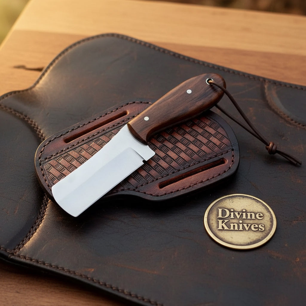 Satin Sheepsfoot Bull Cutter Knife for Ranch Chores and Gifting