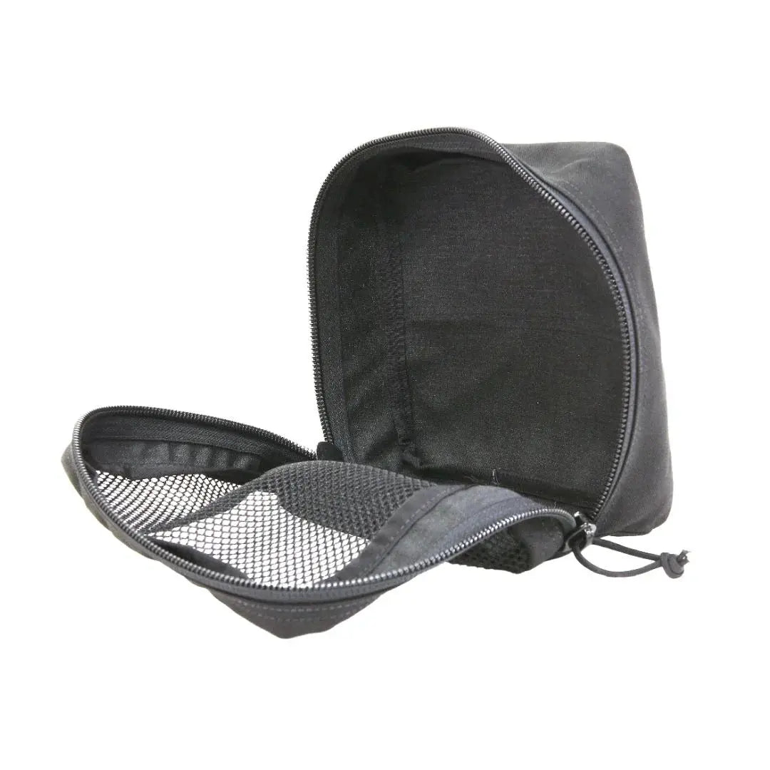 12 Hour Mesh Pouch - Large by Recycled Firefighter, handmade leather goods detail photo 5