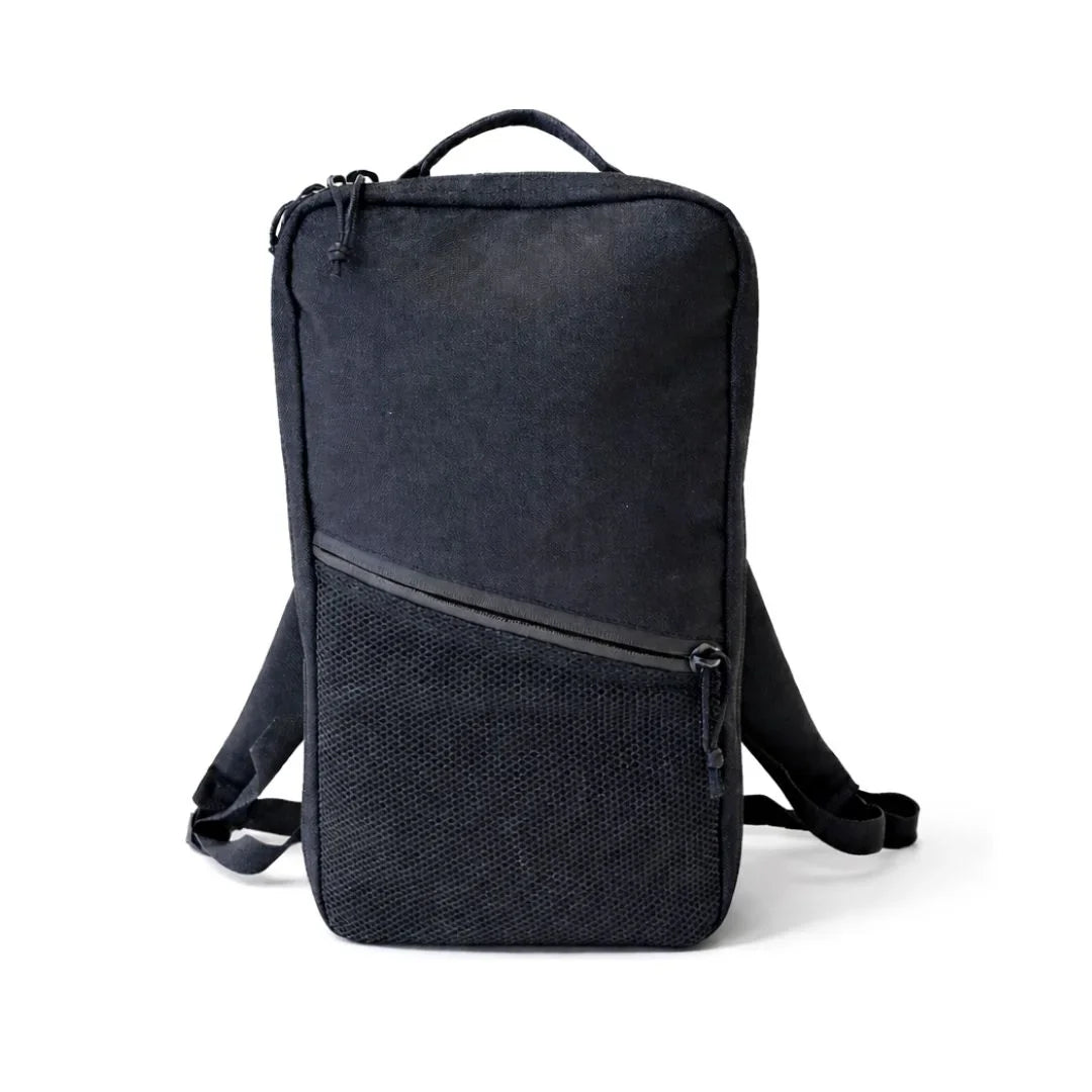 12 Hour Minimalist Backpack by Recycled Firefighter, handmade leather goods detail photo 6