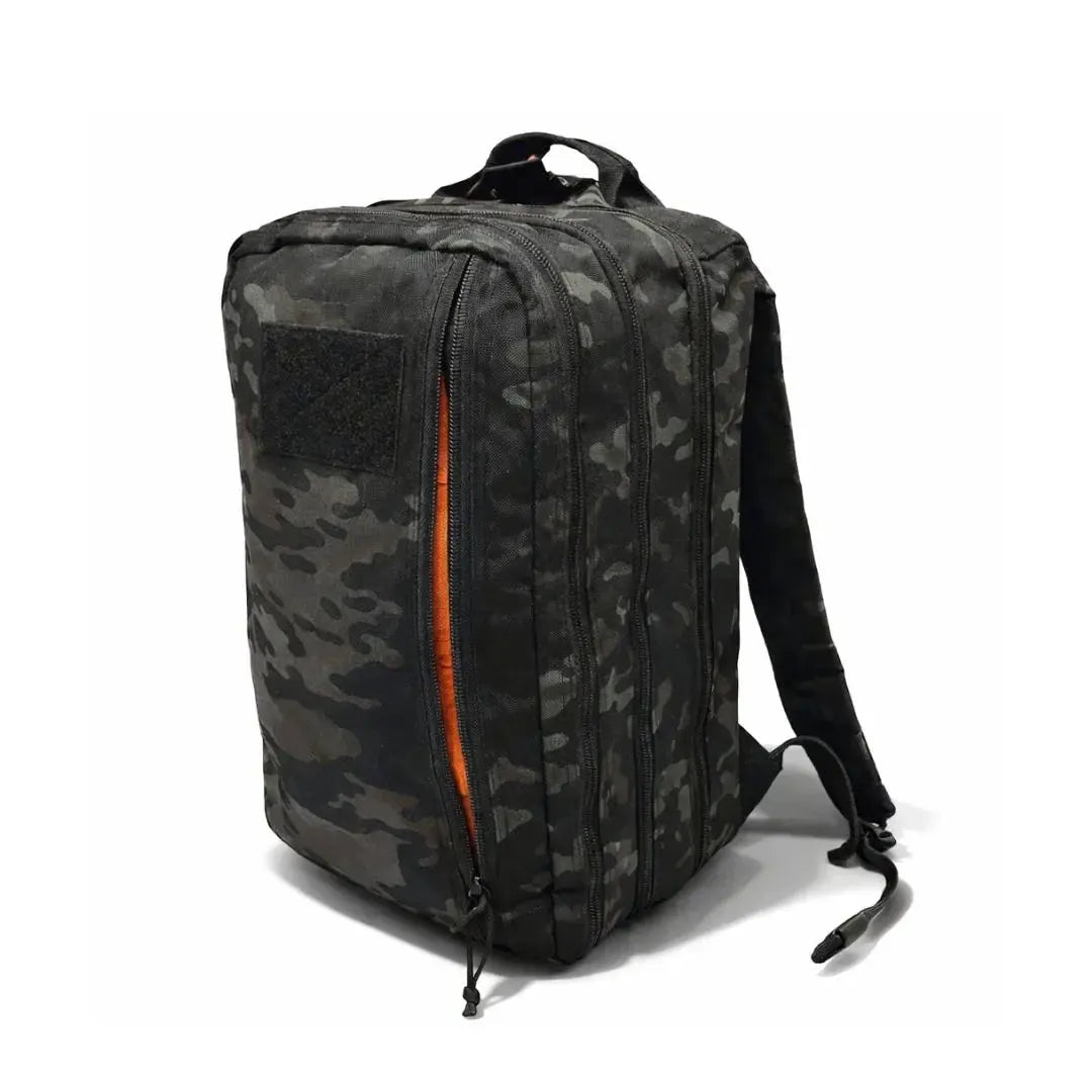 12 Hour Plus Backpack 500D by Recycled Firefighter, handmade leather goods detail photo 2