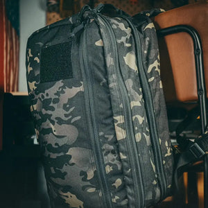12 Hour Plus Backpack 500D by Recycled Firefighter, handmade leather goods detail photo 4