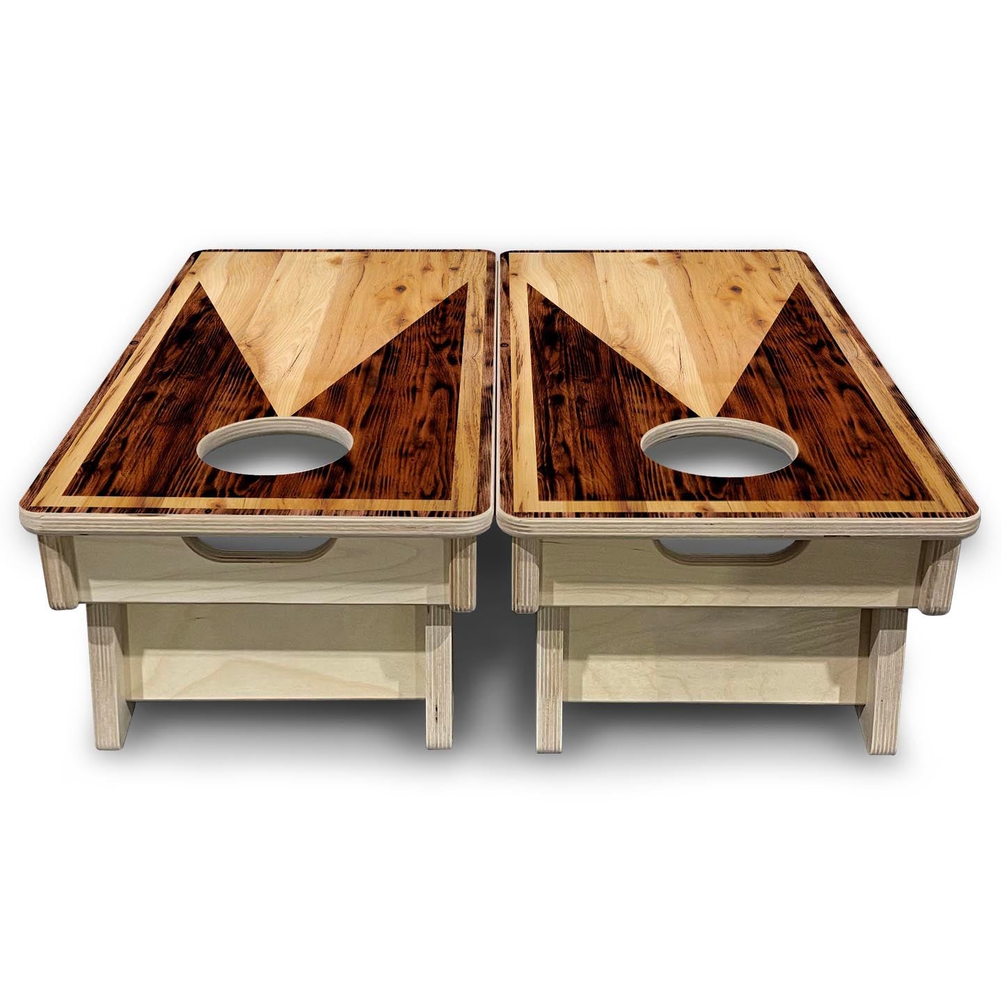 Wooden Triangle - Mini or Vacation Size Cornhole Boards by Cornhole Solutions, custom cornhole board detail photo 4
