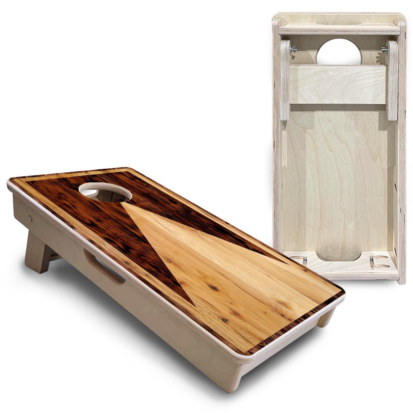 Wooden Triangle - Mini or Vacation Size Cornhole Boards by Cornhole Solutions, custom cornhole board detail photo 5