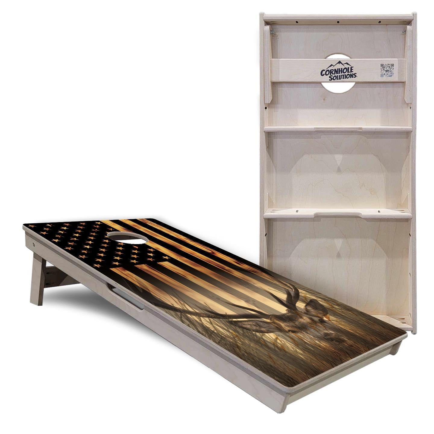 Hidden Deer & Hidden Fish Cornhole Boards - Tournament Series