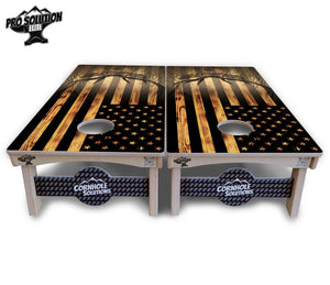 Hidden Deer & Fish Cornhole Boards - Pro Elite Series