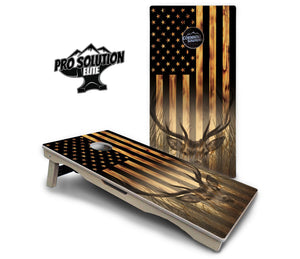 Hidden Deer & Fish Cornhole Boards - Pro Elite Series