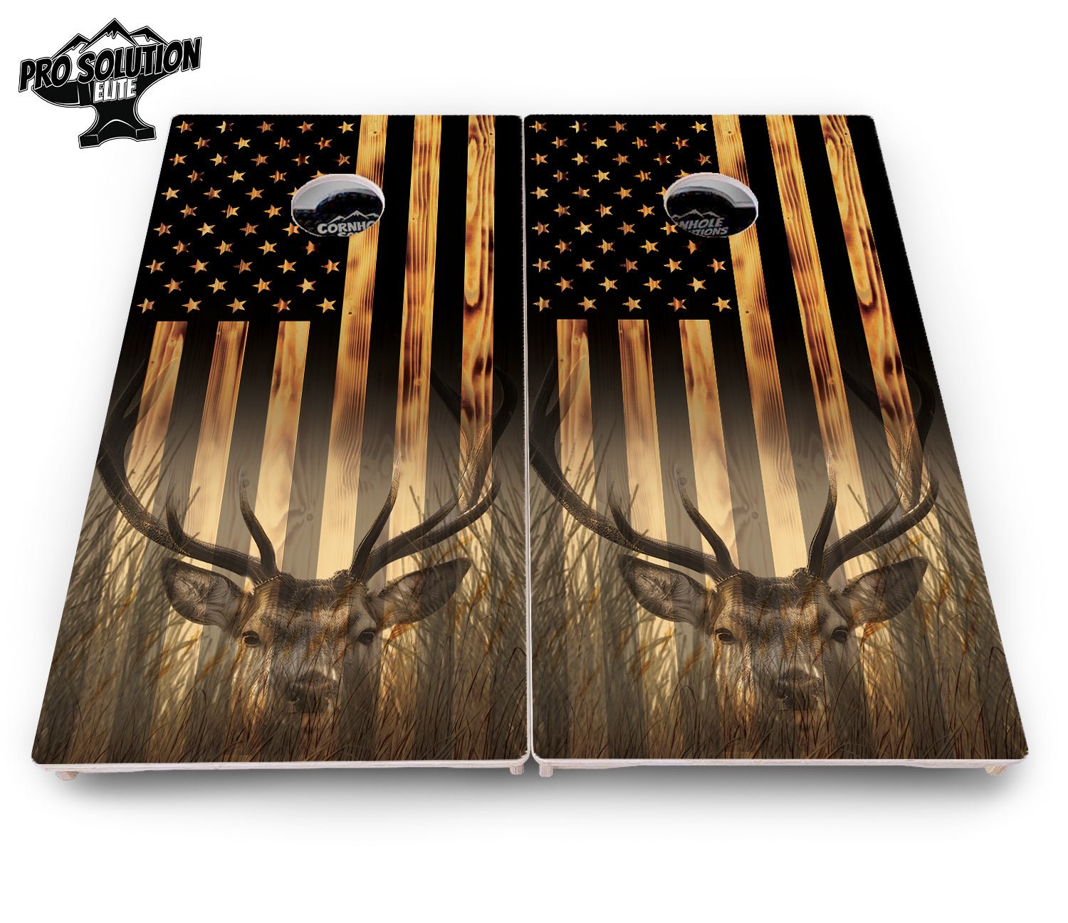 Hidden Deer & Fish Cornhole Boards - Pro Elite Series
