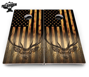 Hidden Deer & Fish Cornhole Boards - Pro Elite Series