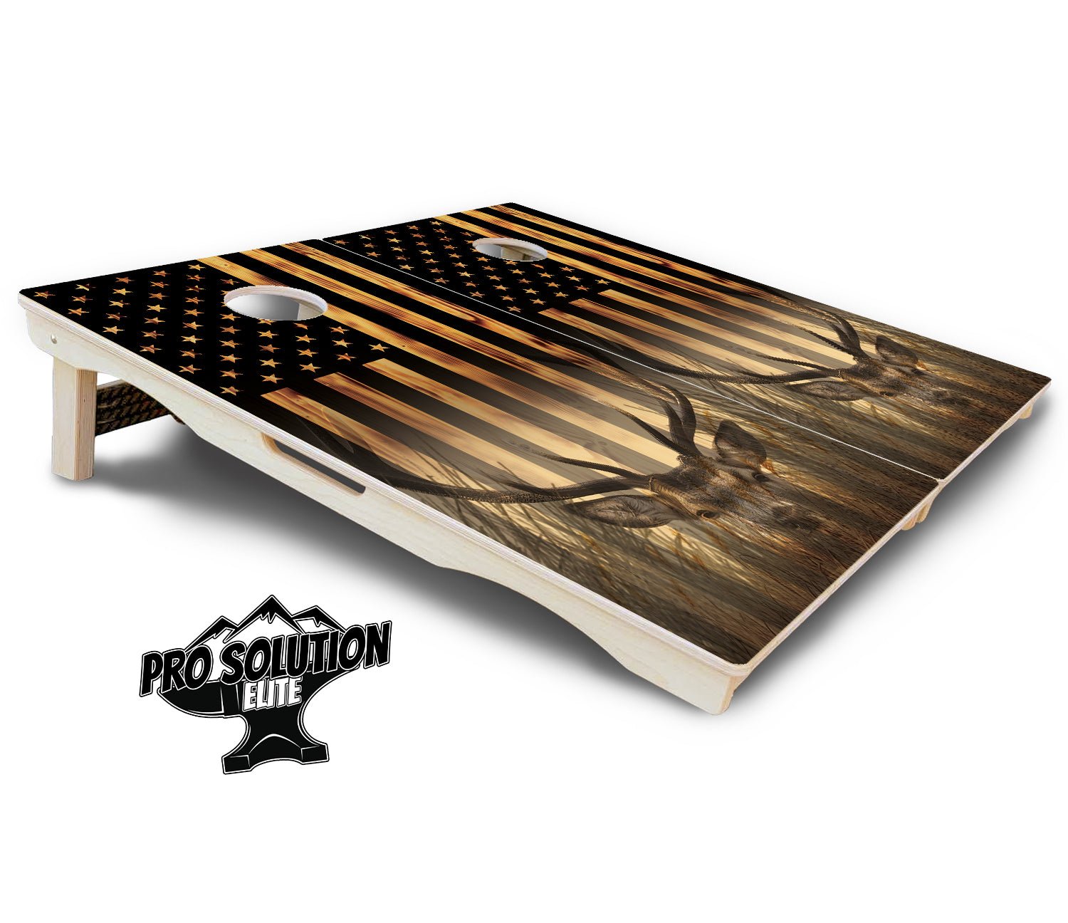 Hidden Deer & Fish Cornhole Boards - Pro Elite Series