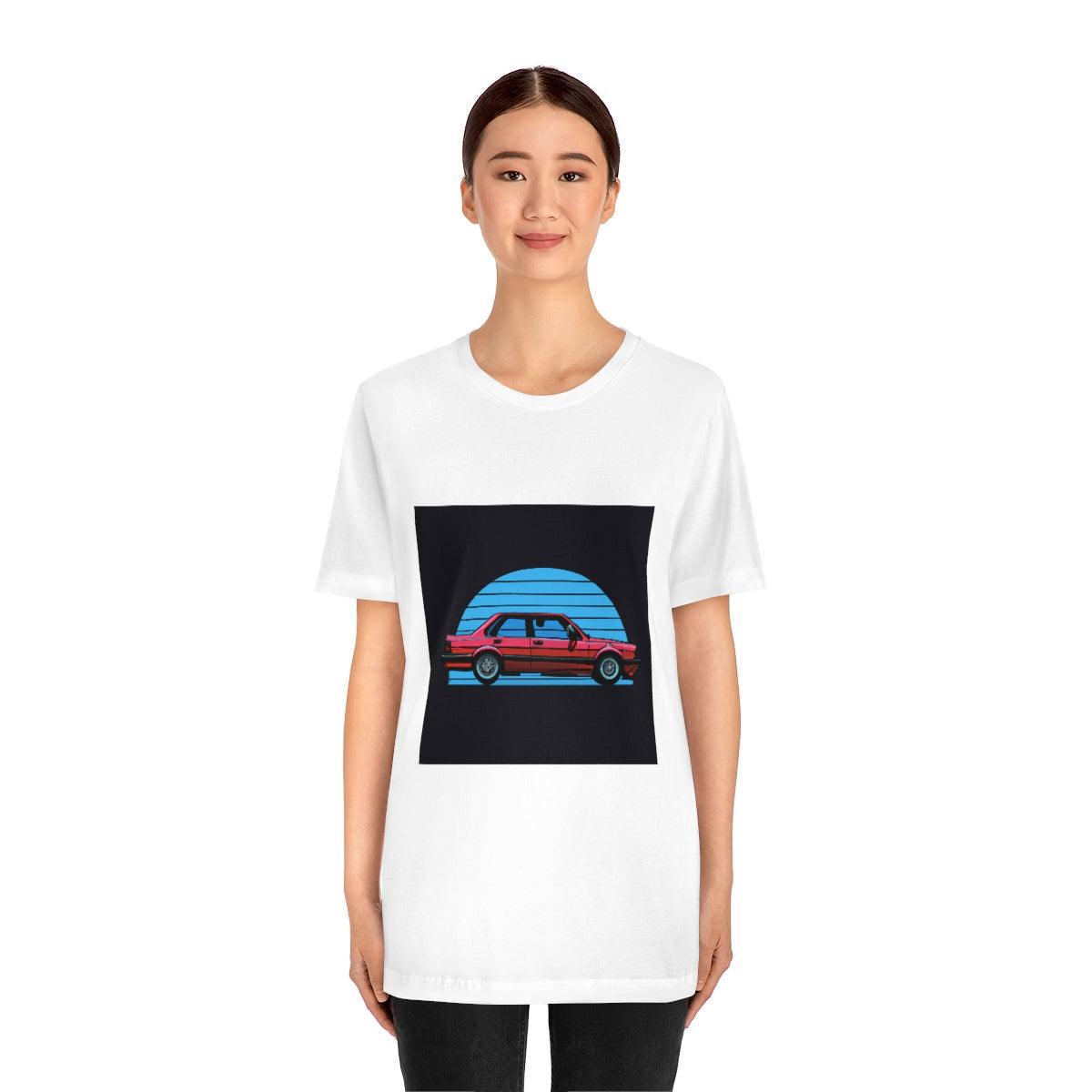 vintage style e30 4 door tshirt