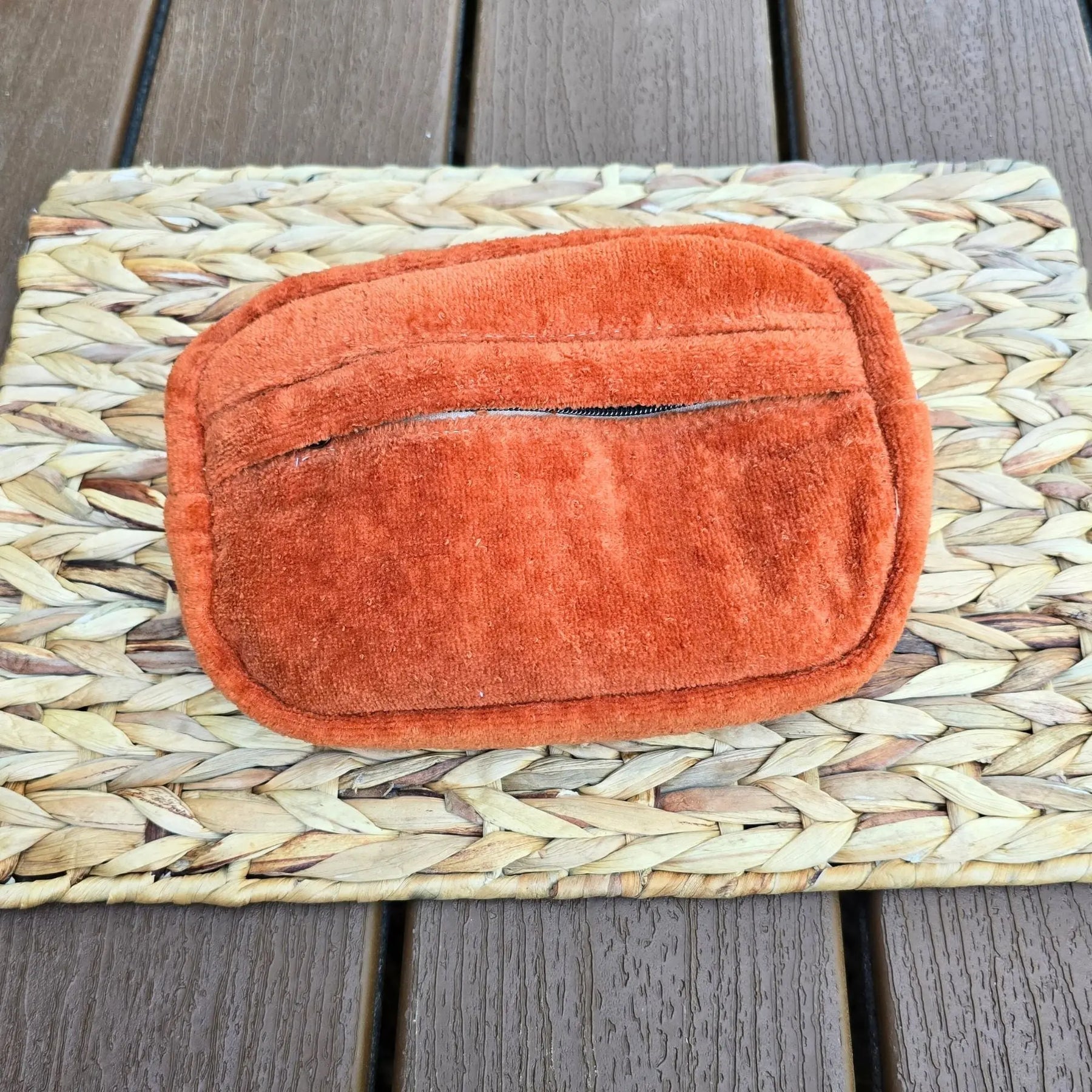 1970s Vintage Towel Crossbody Bum Bag, Retro Boho Fanny Pack, Handmade Terry Cloth Bag, Festival Crossbody Belt Bag, Upcycled Vintage Style by Maypop House Designs, natural