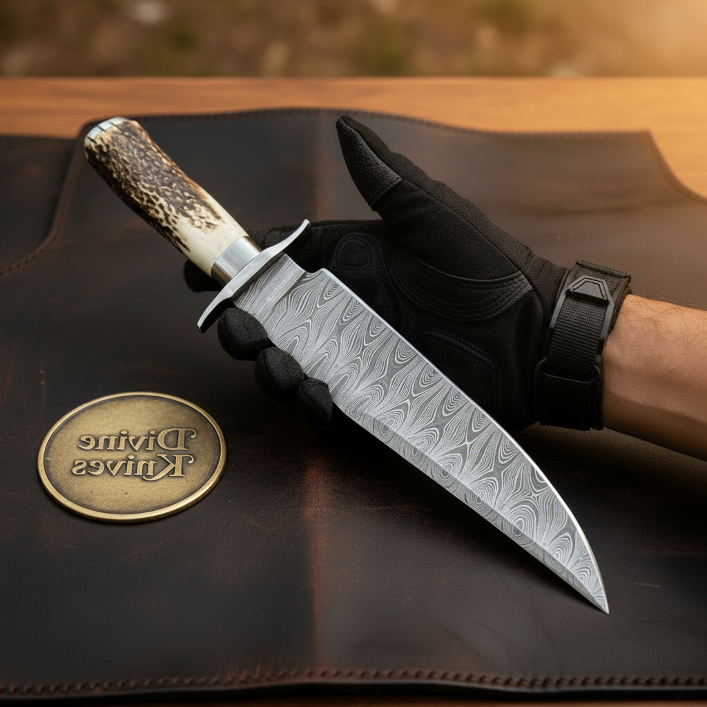 Stag Handle Sub-Hilt Bowie Knife for product detail, view 2