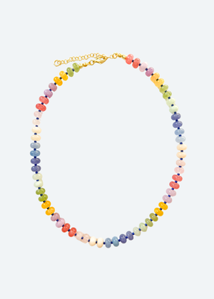 The Tilly Multicolor Beaded Necklace by London Crafted