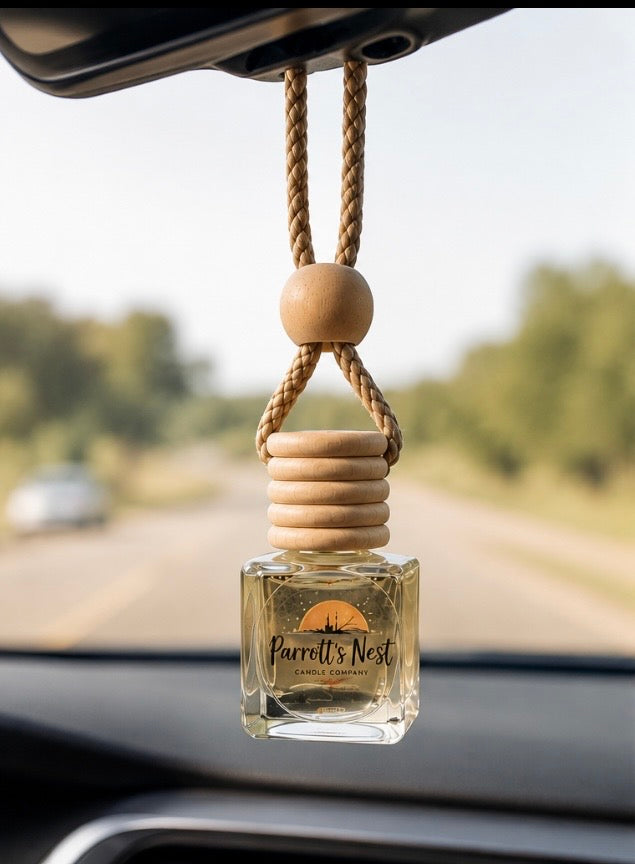 Speakeasy Car Diffuser | Mahogany & Black Cherry Air Freshener by Parrott's Nest Candle Company, scented candle main product photo