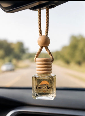 Oh My Gardenia Car Diffuser | Gardenia Vent Clip or Rearview Freshener by Parrott's Nest Candle Company, scented candle main product photo