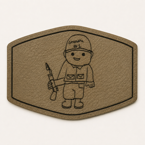 Kids Handwriting Hat Patch, Child Drawing Engraved Hat Gift by Poor Hog Customs, Southern lifestyle apparel detail photo 4