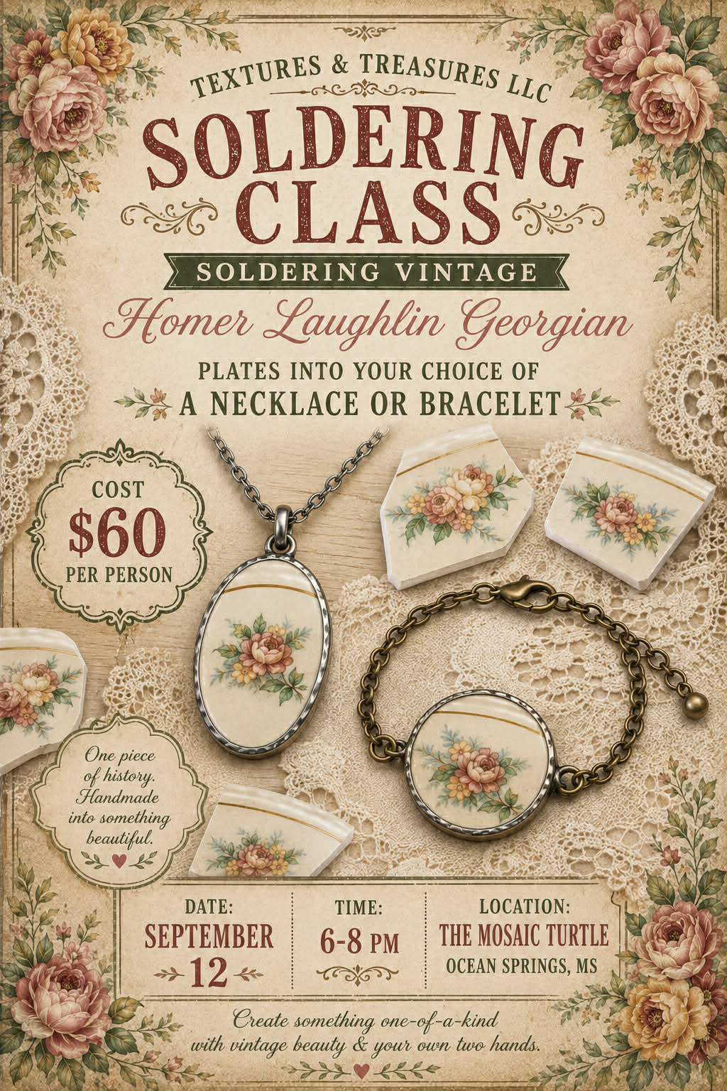 Jewelry Soldering Class by The Mosaic Turtle