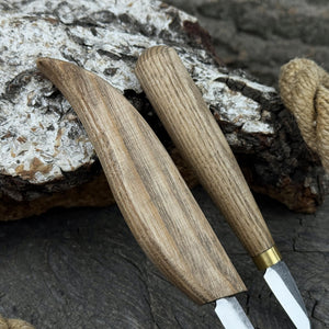 2-Piece Carving Knife Set for Fine Detail Work detail view by Sharky Forged Steel Tools