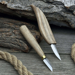 2-Piece Carving Knife Set for Fine Detail Work by Sharky Forged Steel Tools