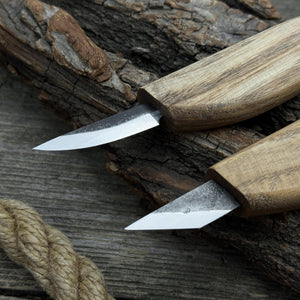 2-Piece Carving Knife Set detail view by Sharky Forged Steel Tools