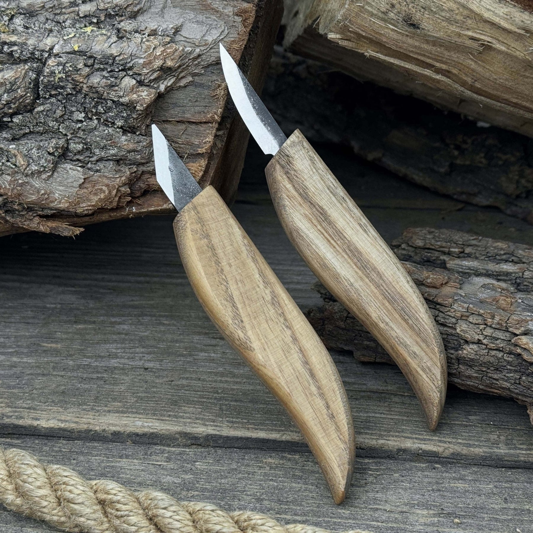 2-Piece Carving Knife Set detail view by Sharky Forged Steel Tools